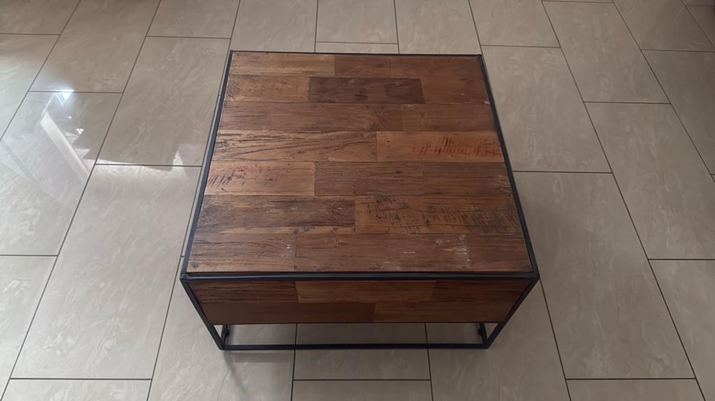 d-bodhi salontafel met metalen frame 2 stuks, Ophalen, Rechthoekig, 75 cm of meer