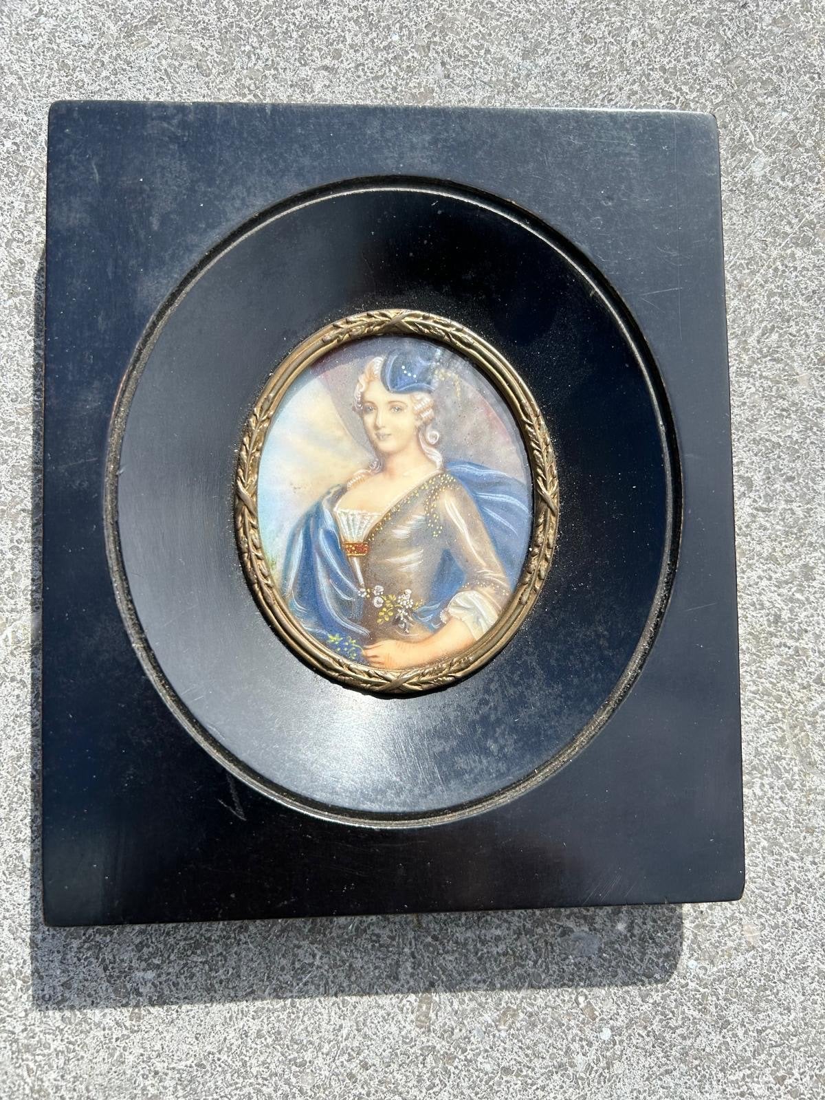 Antieke Empirische Portretminiaturen: Récamier & Bonaparte, Antiek en Kunst, Ophalen of Verzenden
