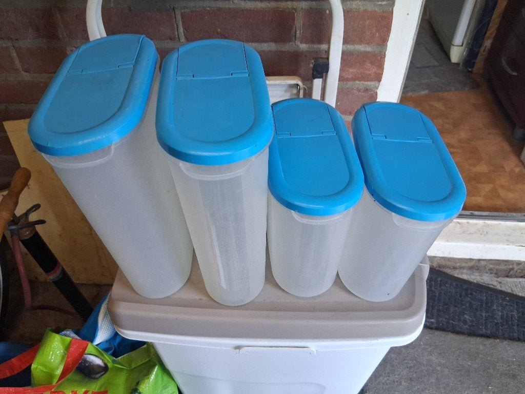 containers 4x, Ophalen, Zo goed als nieuw