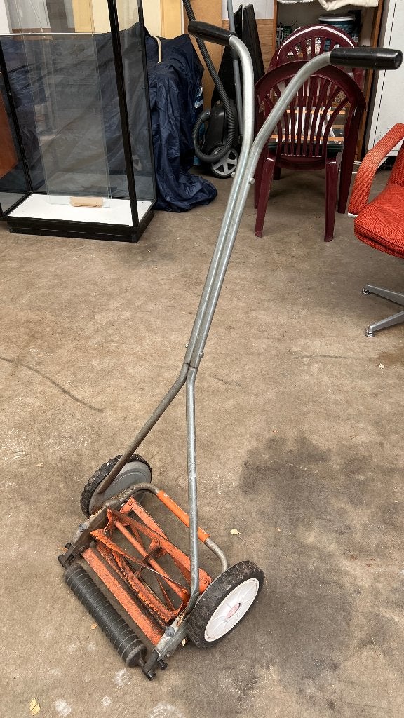 Husqvarna handmaaier, Tuin en Terras, Grasmaaiers, Ophalen, Gebruikt, Handgrasmaaier, Kooimesmaaier