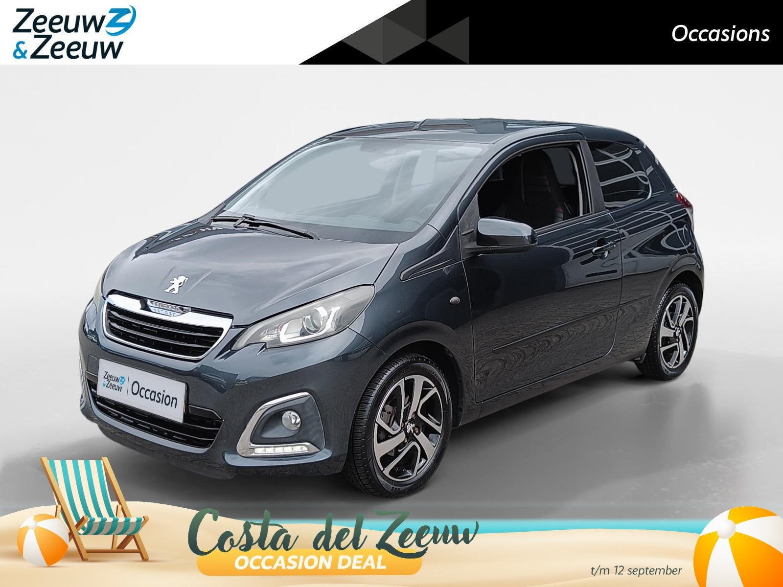 Peugeot 108 1.2 VTi Allure | Airco, Voorwielaandrijving, Stof, Gebruikt, 31 €/maand