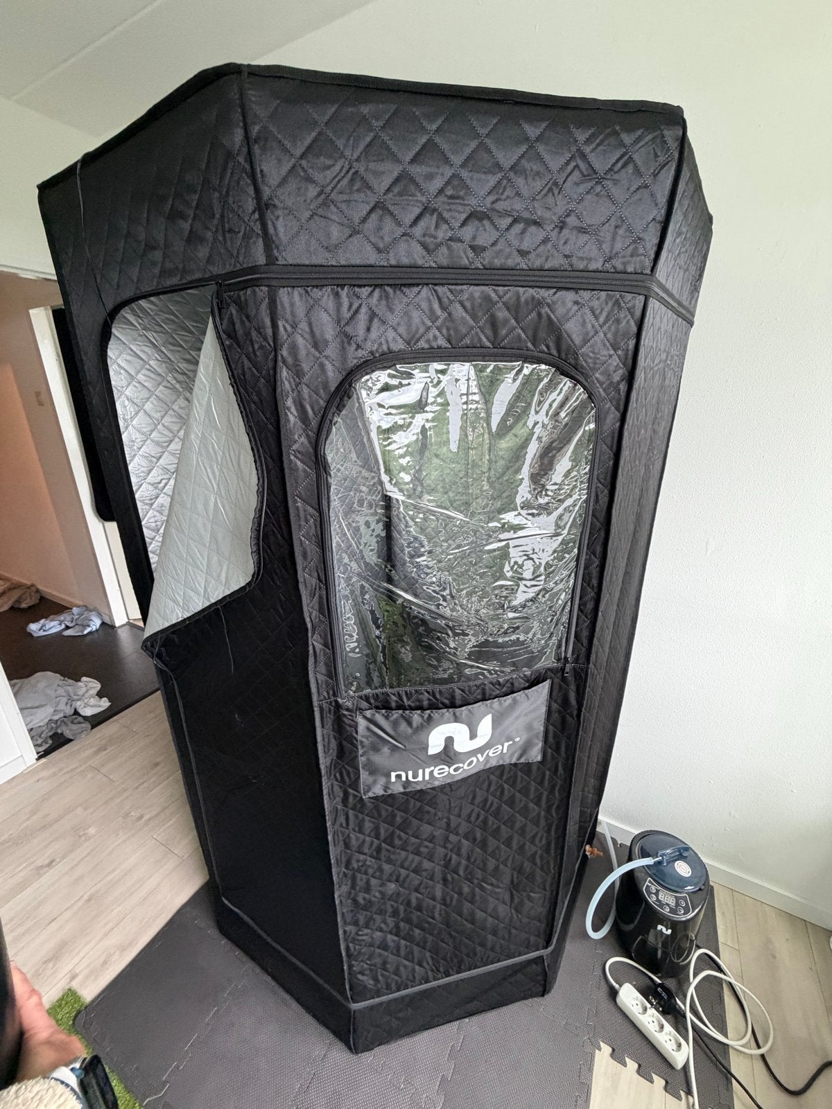 Nurecover Steam Sauna and Coldplunge (unopened), Ophalen, Zo goed als nieuw, Fins of Traditioneel, Complete sauna