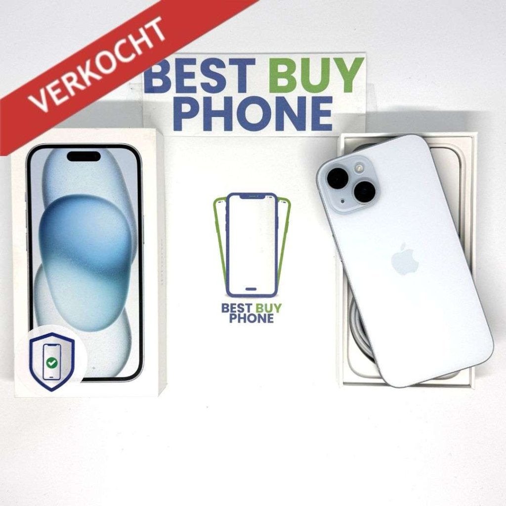 iPhone 15 128GB blauw /ongebruikt + 12 maanden garantie, 128 GB, IPhone 15, Apple, Blauw