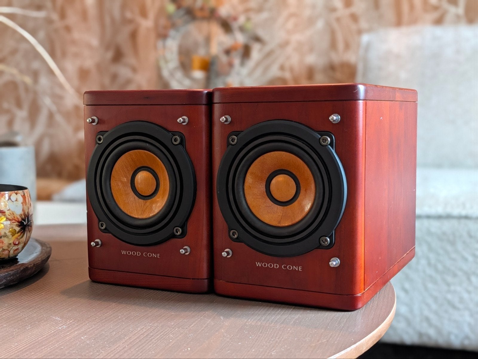 JVC SP-EXA1 Wood Cone boekenplankluidsprekers, Ophalen of Verzenden, Overige merken
