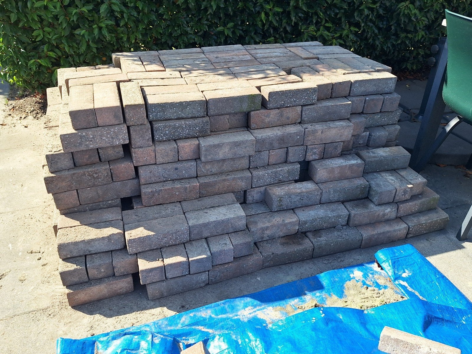 Gratis klinkers 21x8x7. Ca 7m², Tuin en Terras, Ophalen of Verzenden