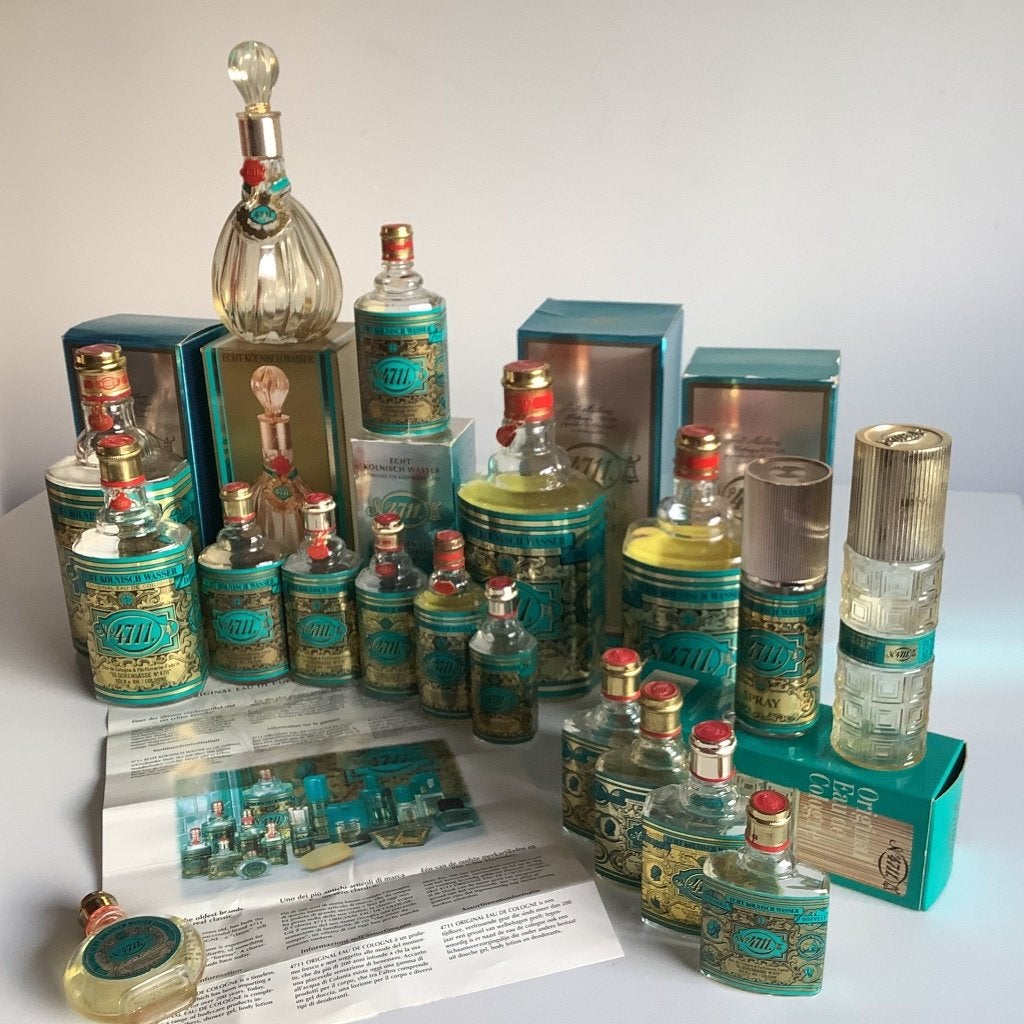 Collectie lege 4711 flessen, Ophalen of Verzenden, Gebruikt, Parfumfles