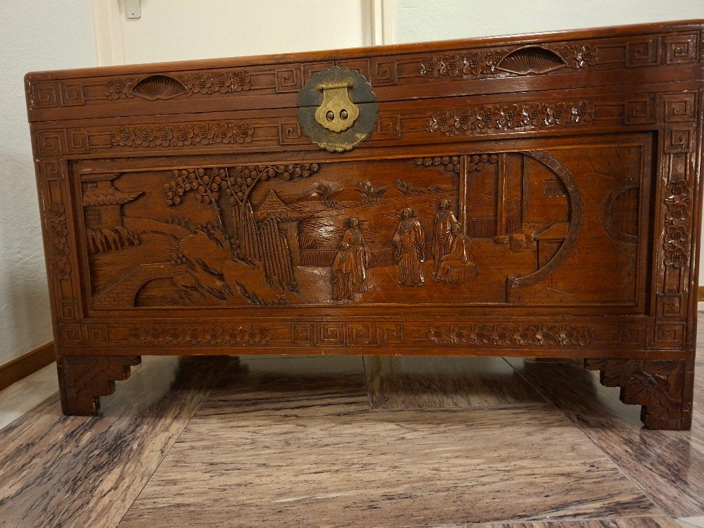 Kamferkist antiek Chinees, Antiek en Kunst, Antiek | Woonaccessoires, Ophalen