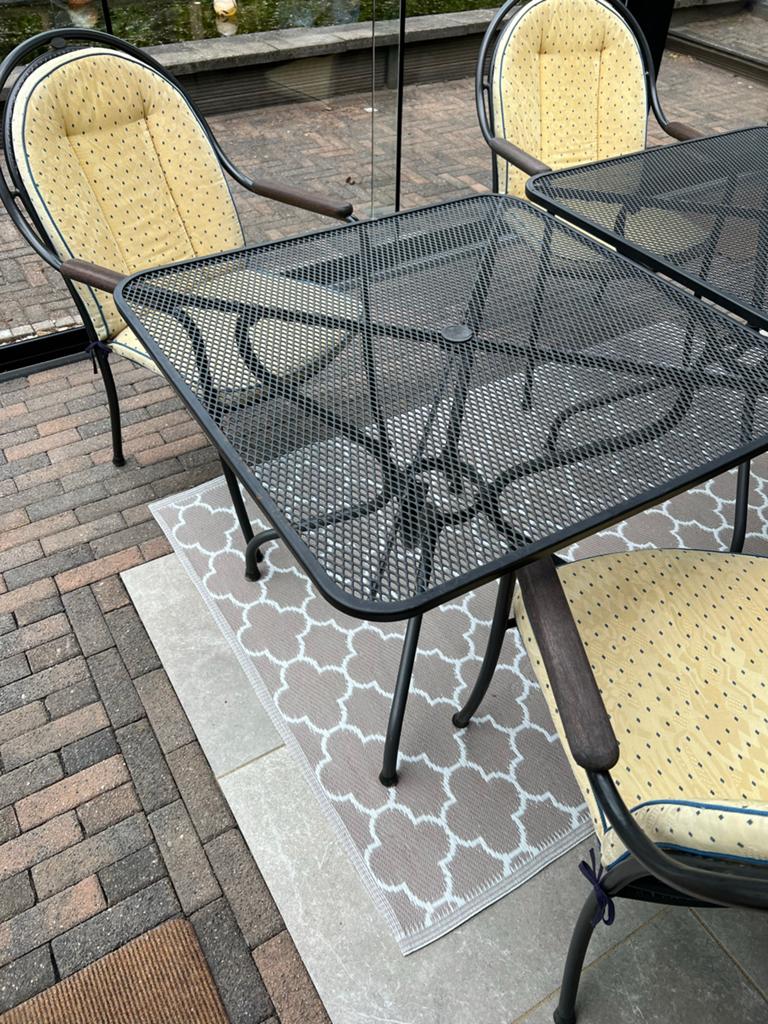 Royal Garden Tuinset met 4 stoelen en 2 tafels, Tuin en Terras, Ophalen, Gebruikt, Tuinset, Overige materialen