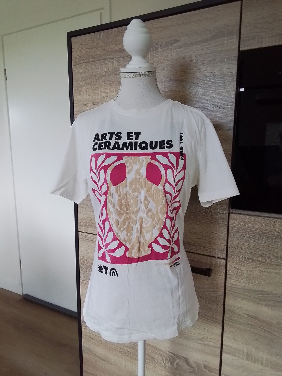 Shirt Costes mt S, Wit, Ophalen of Verzenden, Zo goed als nieuw, Korte mouw
