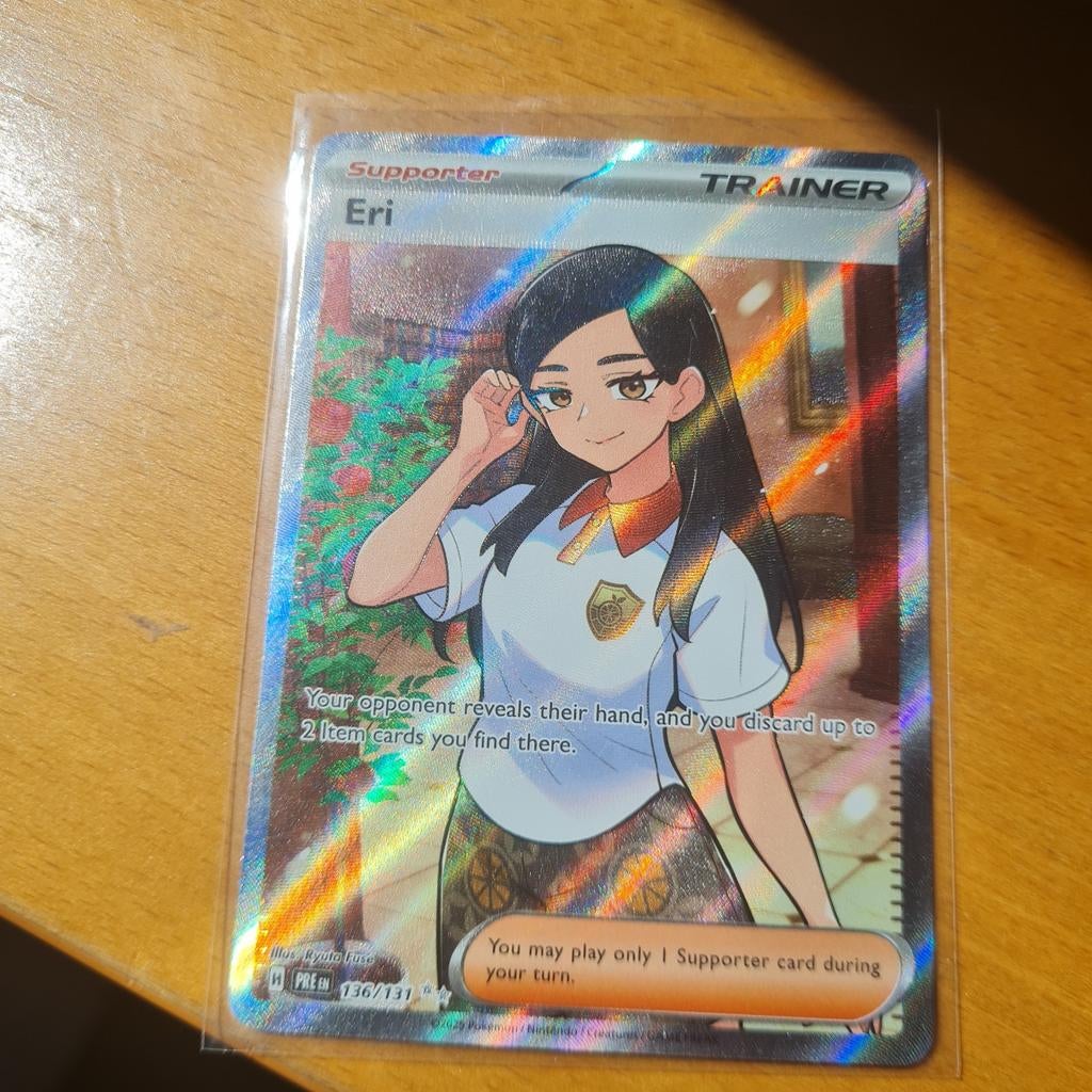 Prismatic evolutions eri, Ophalen of Verzenden, Nieuw, Losse kaart, Foil
