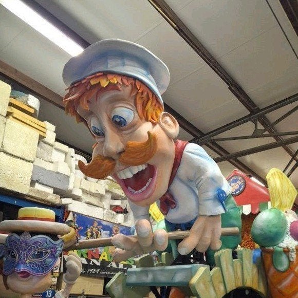 Carnavalswagen decoratie : Pizzabakker, Maskers, IJsjes, Ophalen, Versiering