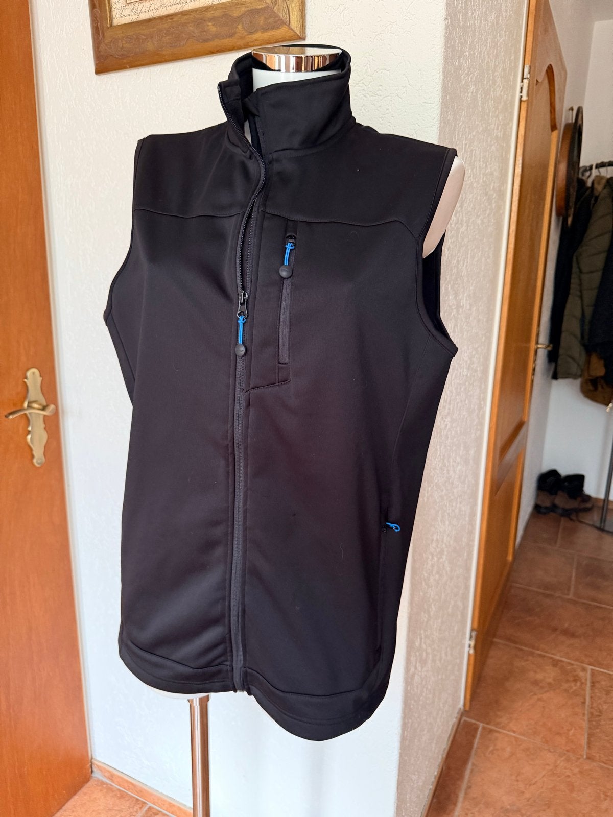 Crivit Zwart Softshell Vest Heren Maat L, Ophalen of Verzenden, Zo goed als nieuw, Maat 52/54 (L), Zwart