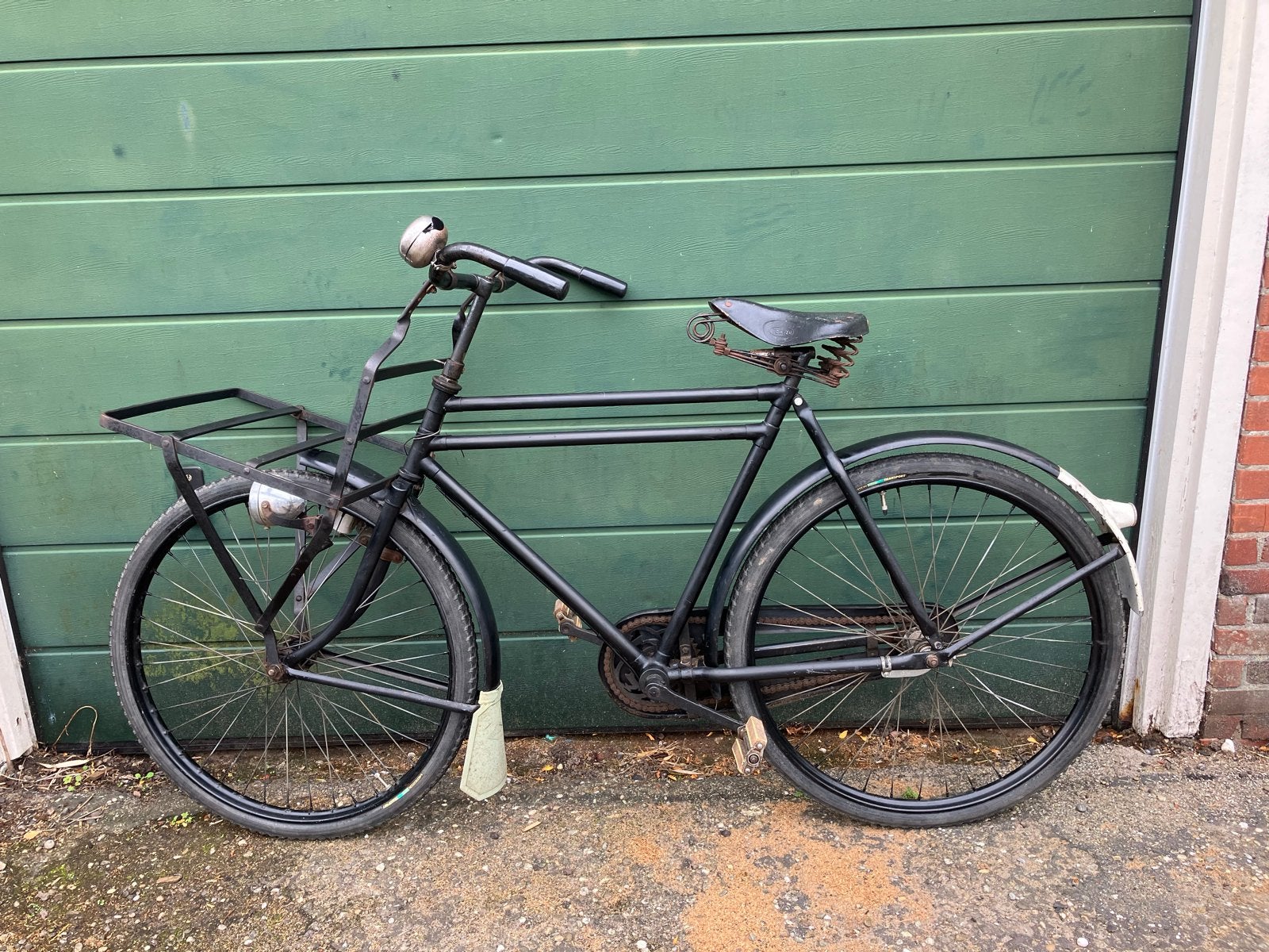 Antieke Gazelle Bakkersfiets / Transportfiets - Vintage, Fietsen en Brommers, 59 cm of meer, Ophalen, Terugtraprem, Jaren '50