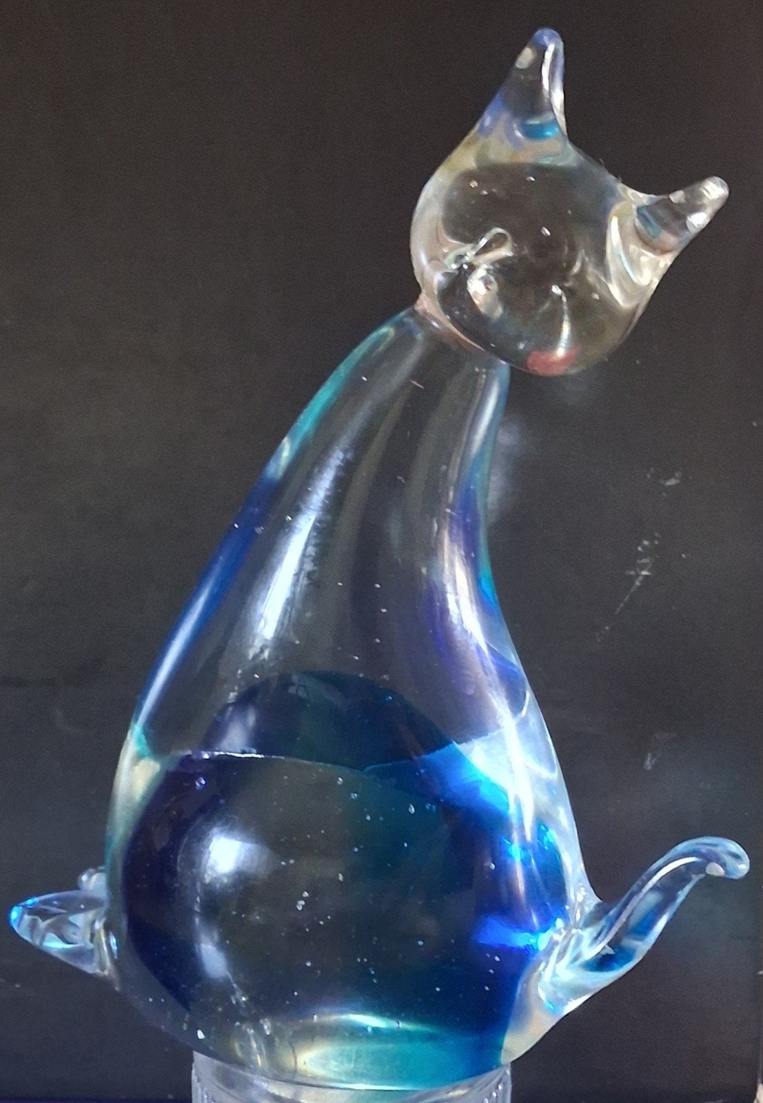 Poes. Glassierkunst.  14 cm groot., Ophalen