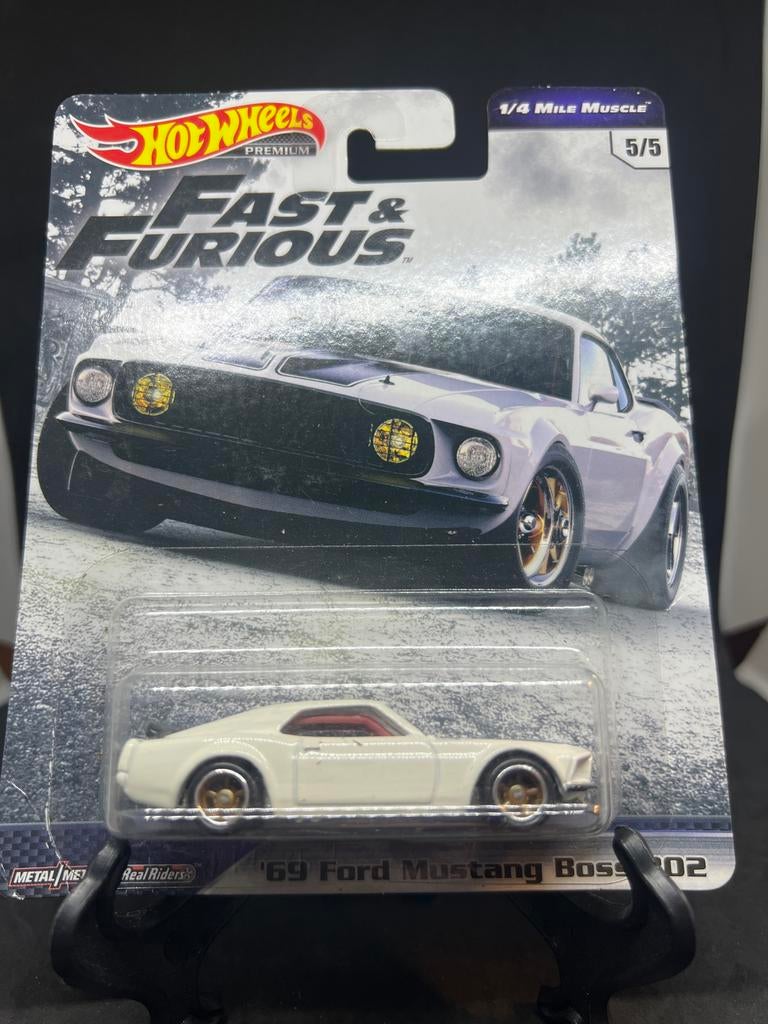 Hot Wheels Premium Fast & Furious '69 Ford Mustang Boss 302, Hobby en Vrije tijd, Modelauto's | Overige schalen, Ophalen of Verzenden
