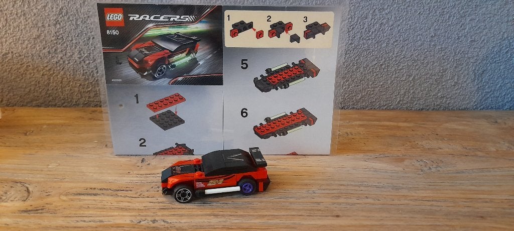 Lego 8150 Racers stoere race-auto ZX Turbo, Gebruikt, Lego, Compleet, Ophalen of Verzenden