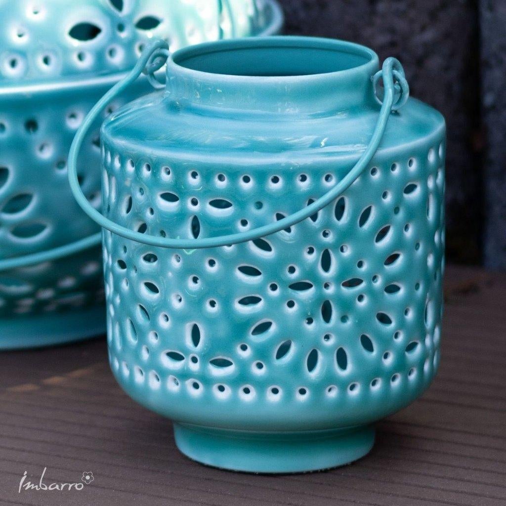 Metalen windlicht Fem van Imbarro in 3 kleuren, Blauw, -, Nieuw, Ophalen of Verzenden