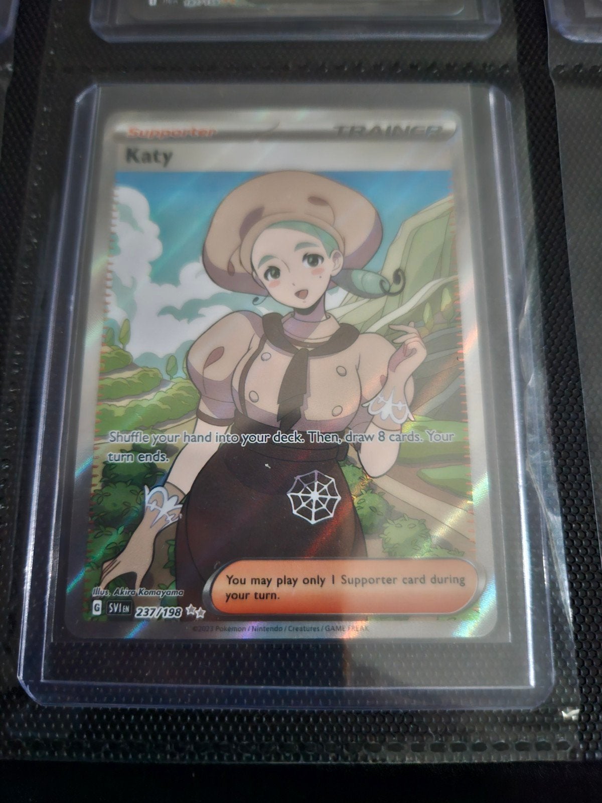 Pokemon Katy 237/198 Scarlet & Violet Base Set, Ophalen of Verzenden, Zo goed als nieuw, Losse kaart, Foil