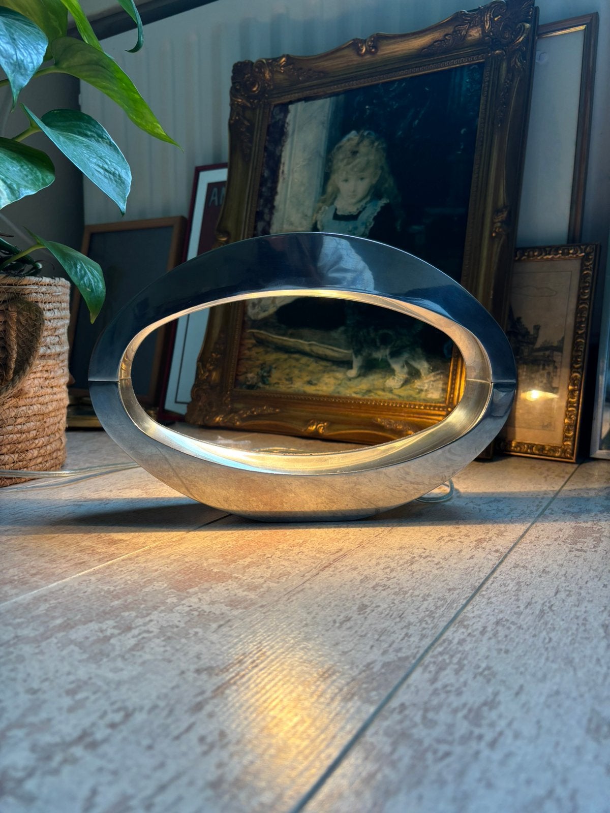 Massive Philips Berio lamp, Gebruikt, Ophalen of Verzenden, Midcentury vintage, Metaal