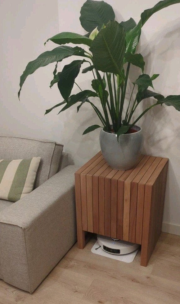 Robotstofzuigerhuisje / Bijzettafel Hout, Ophalen, Nieuw, Rechthoekig, Minder dan 55 cm