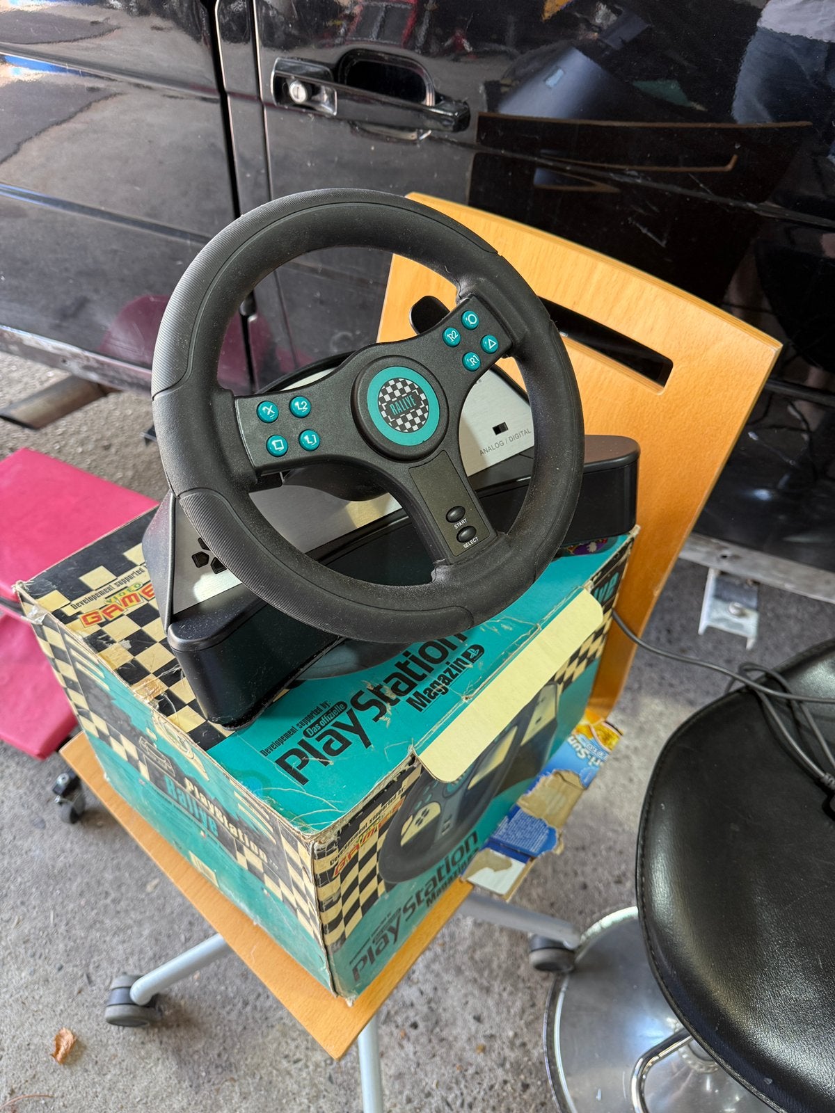 Fanatec Rallye Playstation 1 stuur PSX PS1, Spelcomputers en Games, Spelcomputers | Sony PlayStation Consoles | Accessoires, Ophalen