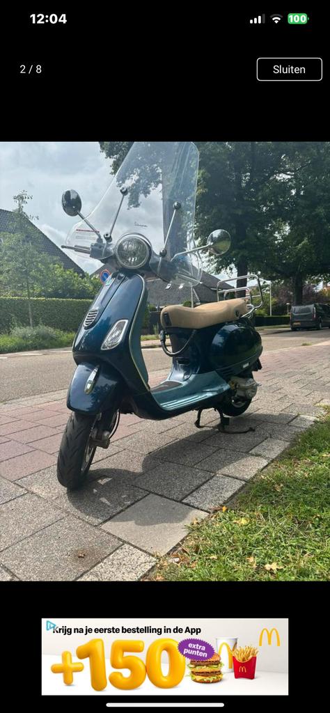 vespa LX voor ONDERDELEN, Ophalen, Gebruikt, Benzine, Vespa