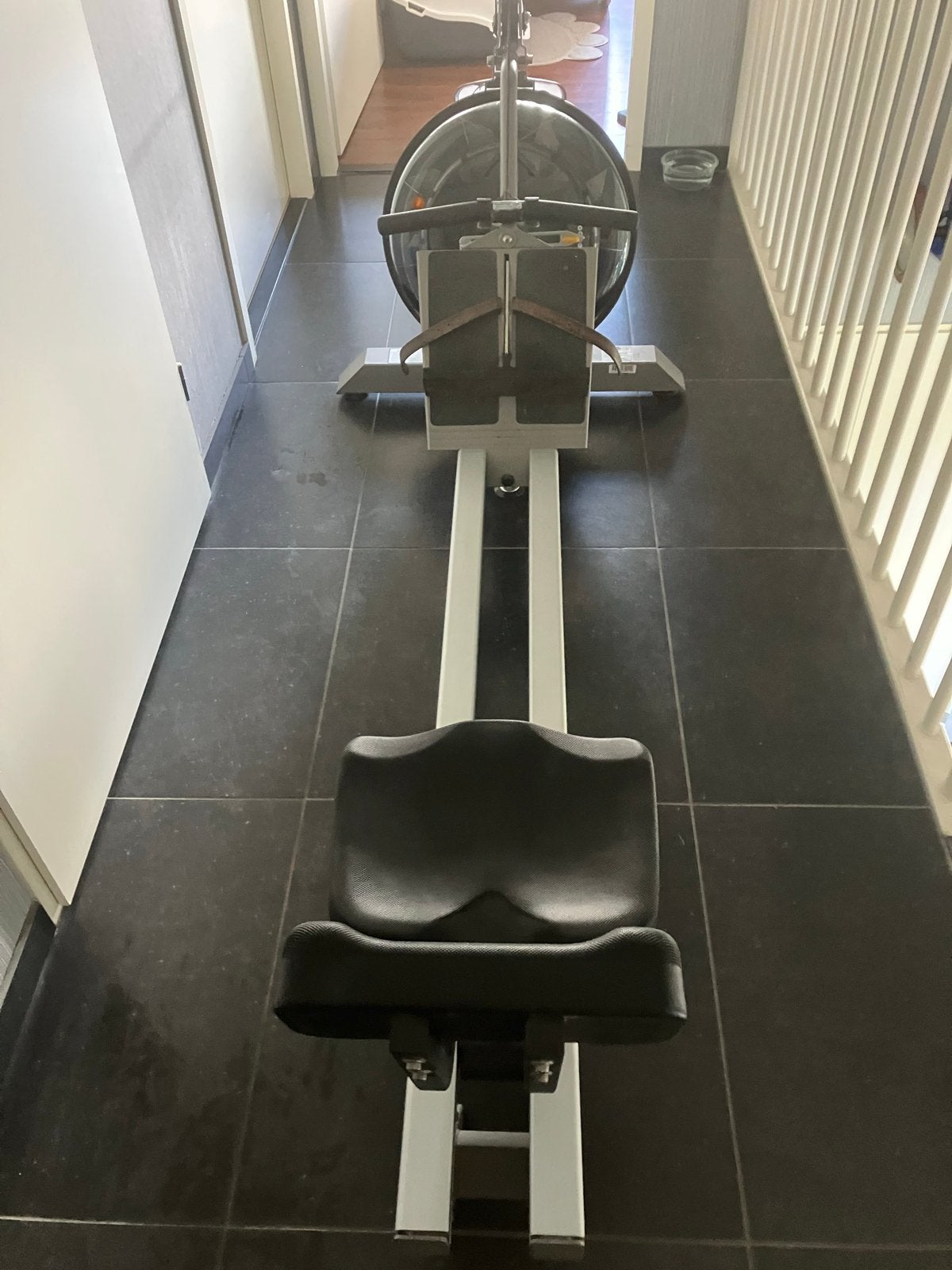 First Degree Fitness Fluid Rower E-316 Roeitrainer, Ophalen, Gebruikt, Armen, Metaal