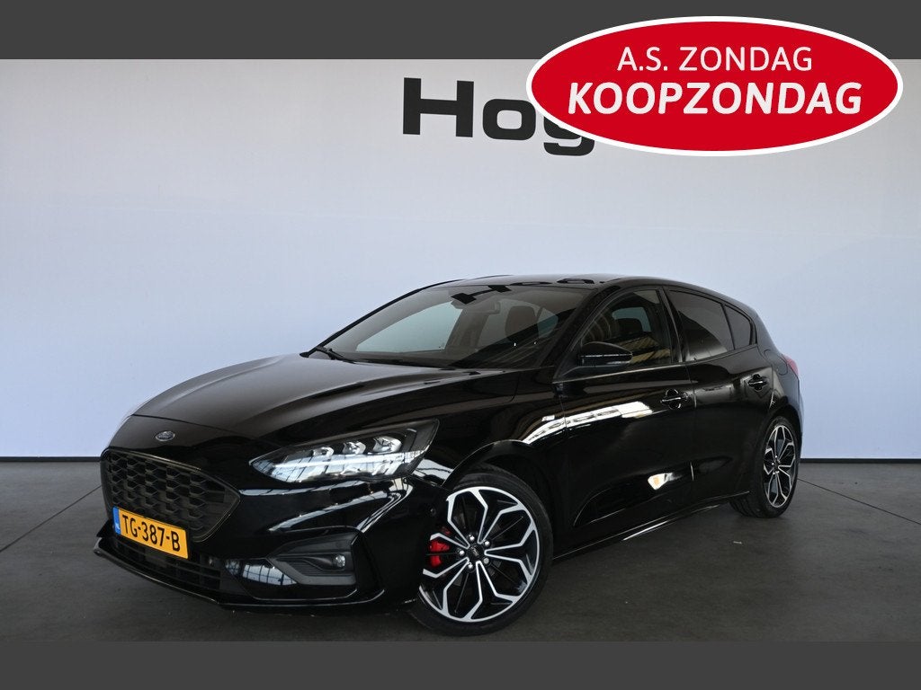 Ford Focus 1.0 EcoBoost ST Line Business Clima CarPlay Camer, Stof, Gebruikt, Met garantie (alle), Zwart