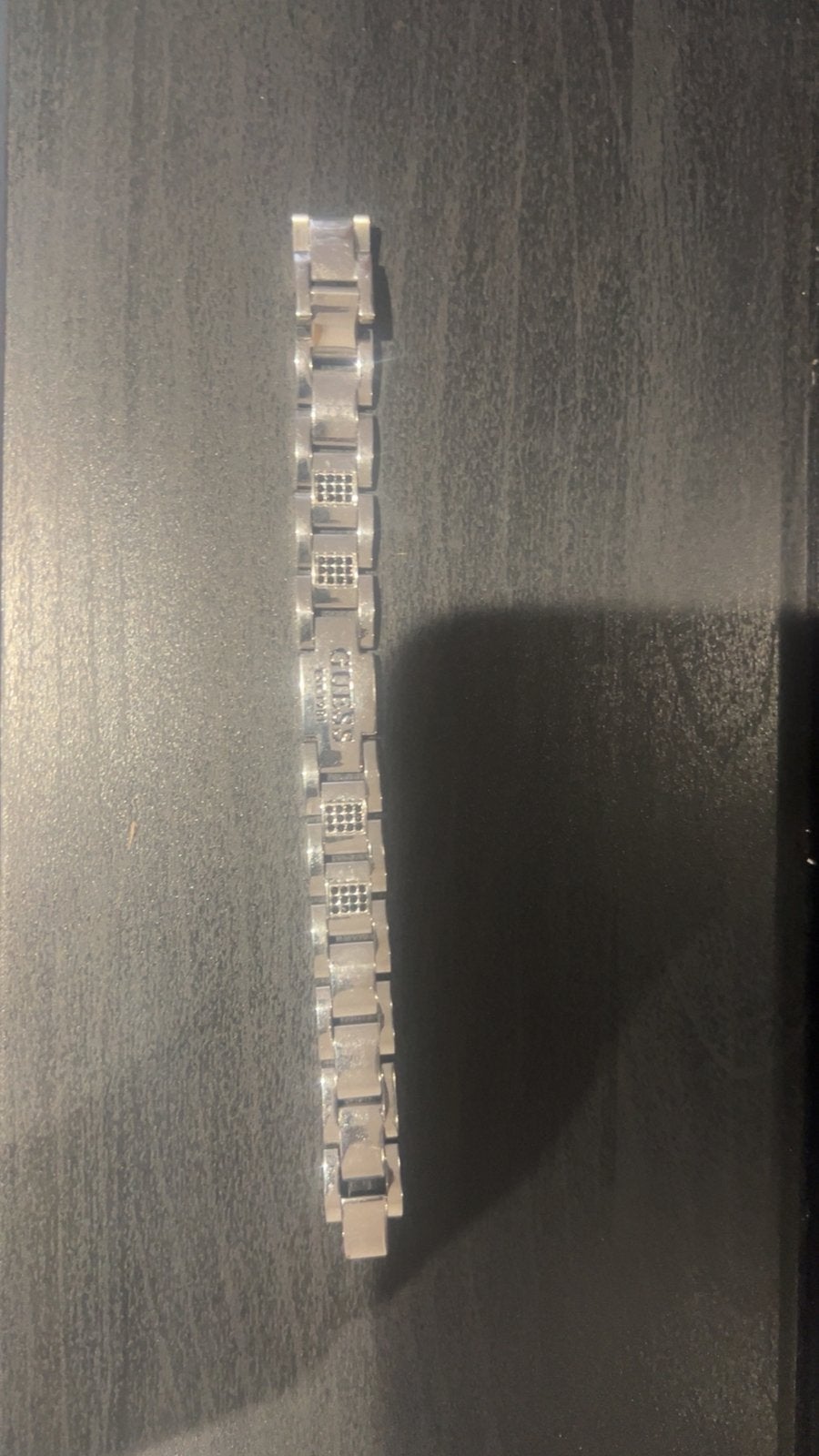 Armband heren van guess, Ophalen of Verzenden, Zo goed als nieuw, Zilver