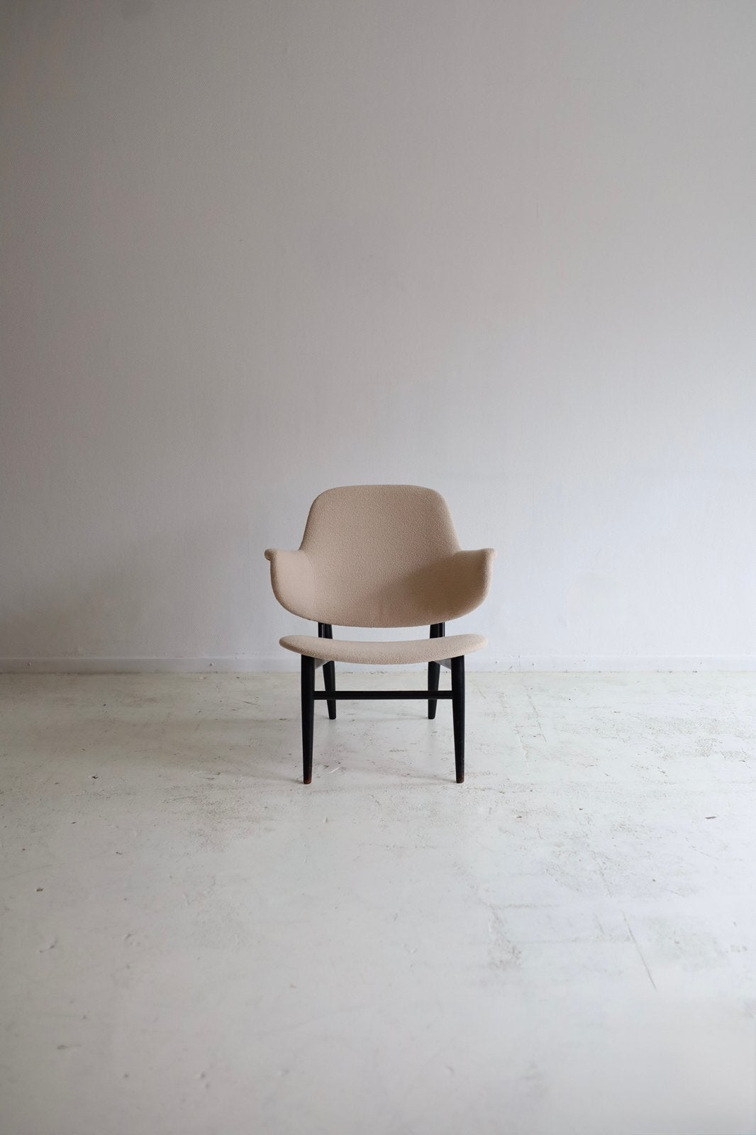 Shell stoel Kofod Larsen, Christensen and Larsen vintage, Huis en Inrichting, Fauteuils, Ophalen, Minder dan 75 cm, Design, Tijdperk