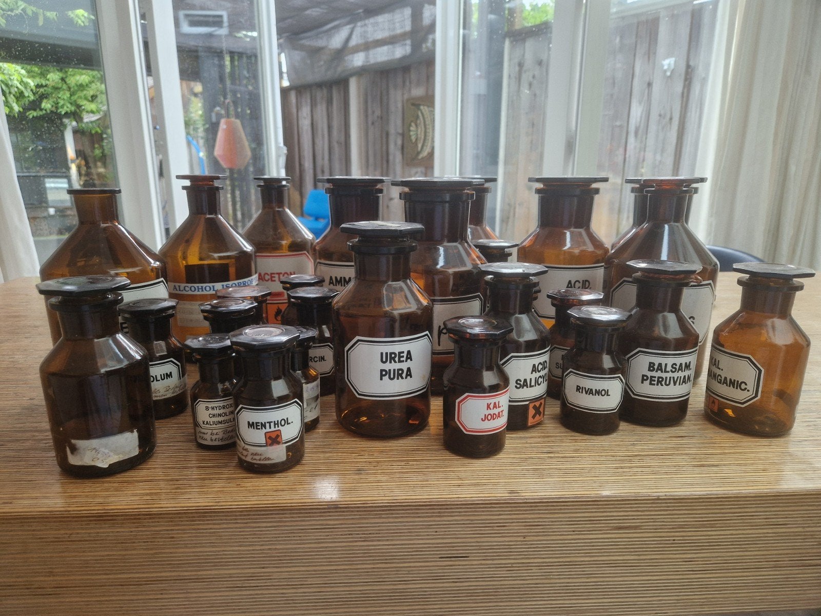 Set van 24 antieke apothekersflessen, Antiek en Kunst, Ophalen of Verzenden