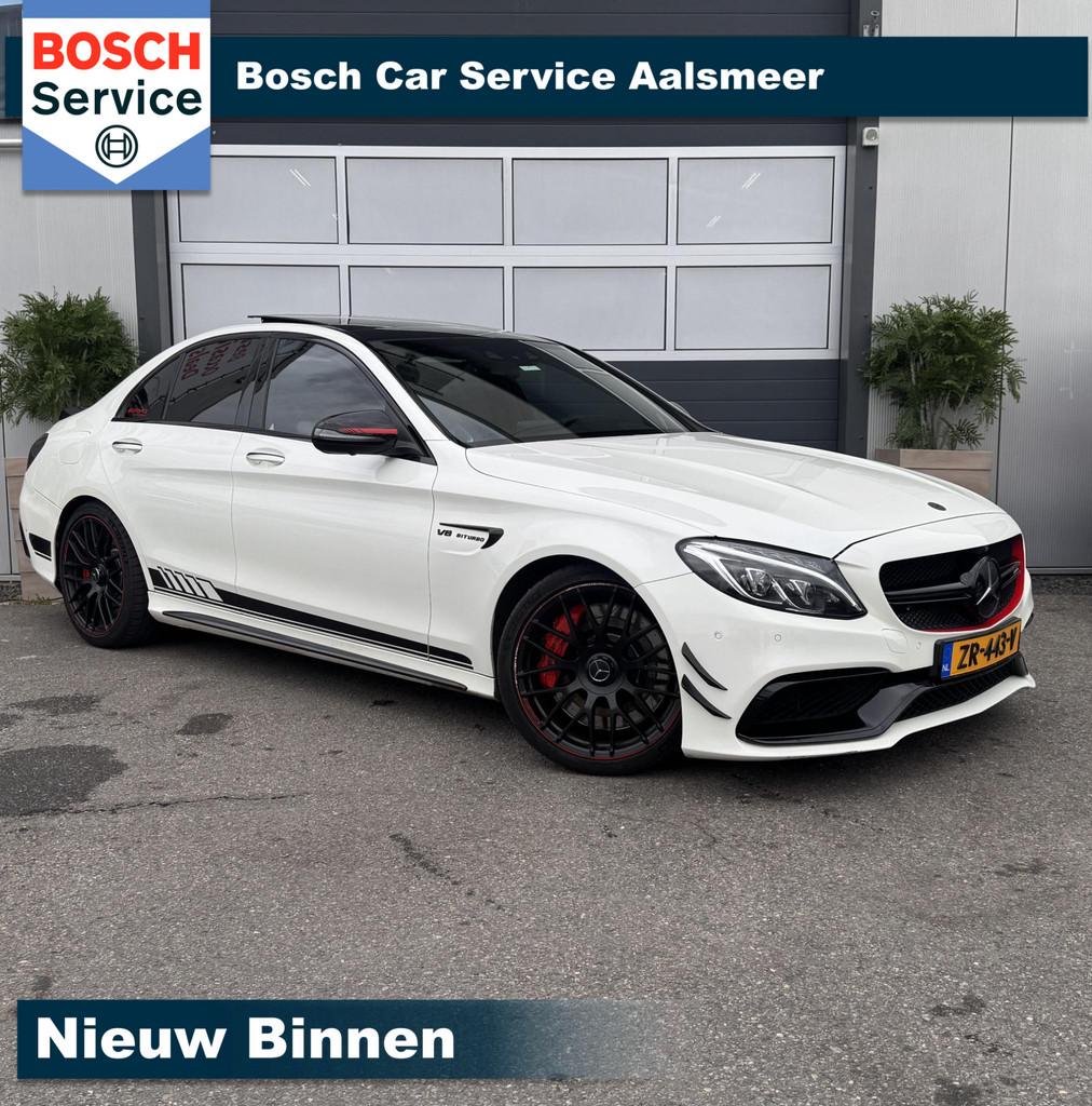 Mercedes-Benz C-klasse AMG 63 S / Pano / MEGA FULL /, Auto's, Mercedes-Benz, Automaat, Achterwielaandrijving, Gebruikt, 510 pk