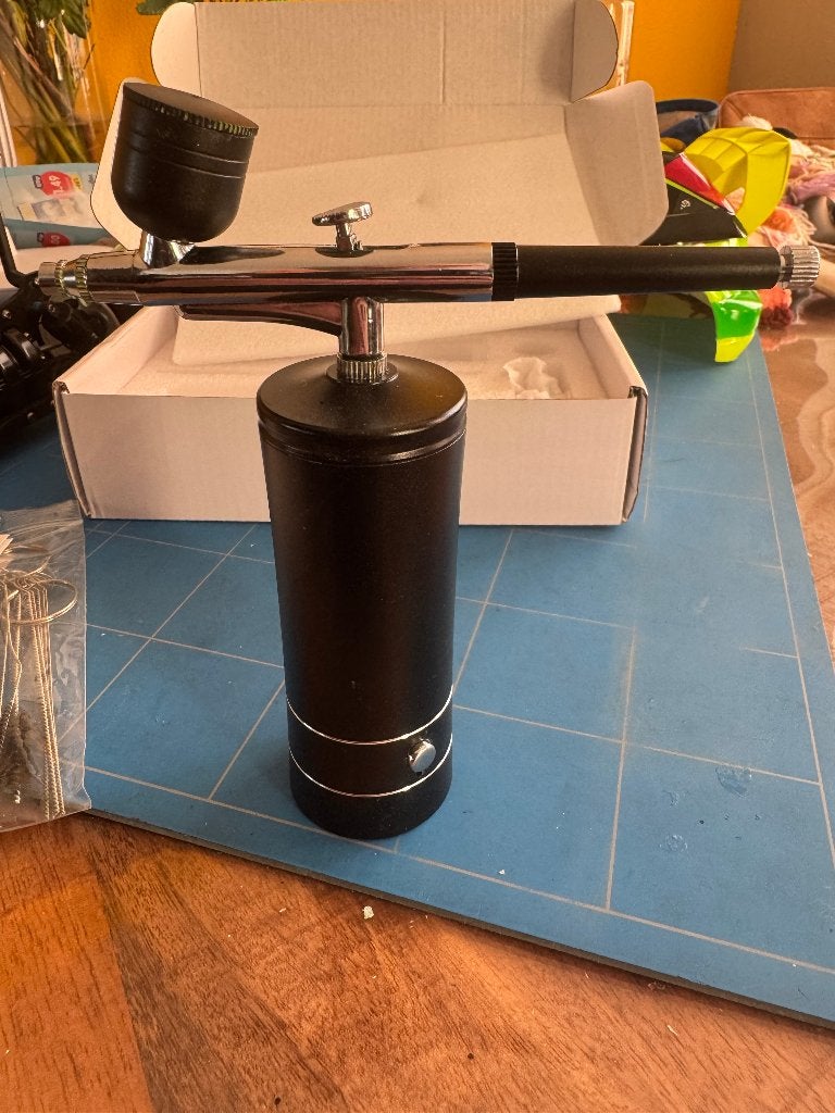 Airbrush set incl mini ingebouwde compressor., Ophalen of Verzenden, Zo goed als nieuw, Airbrush en Toebehoren