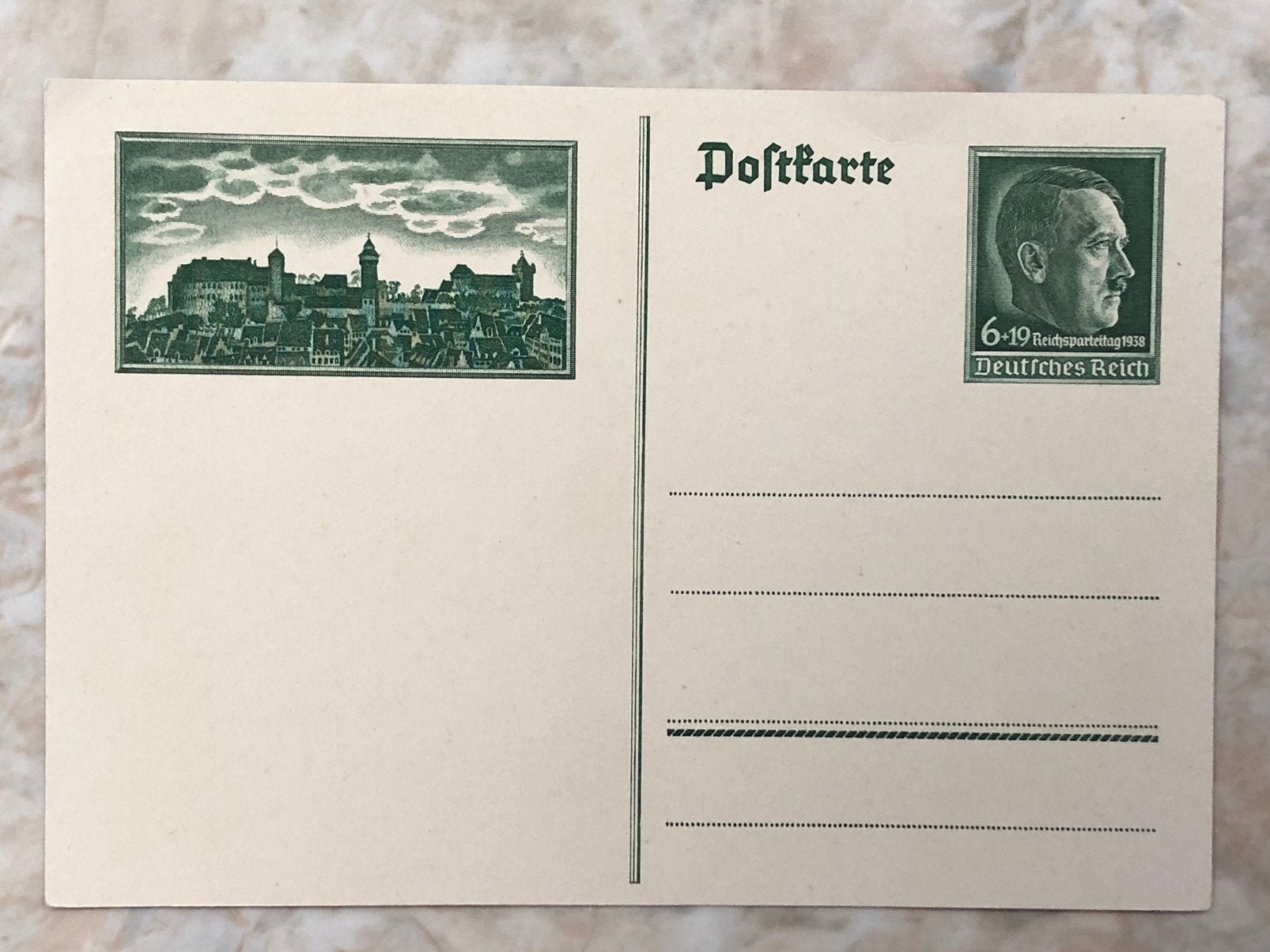 Postkaart, Deutsches Reich, onbeschreven., Ophalen of Verzenden, Briefkaart
