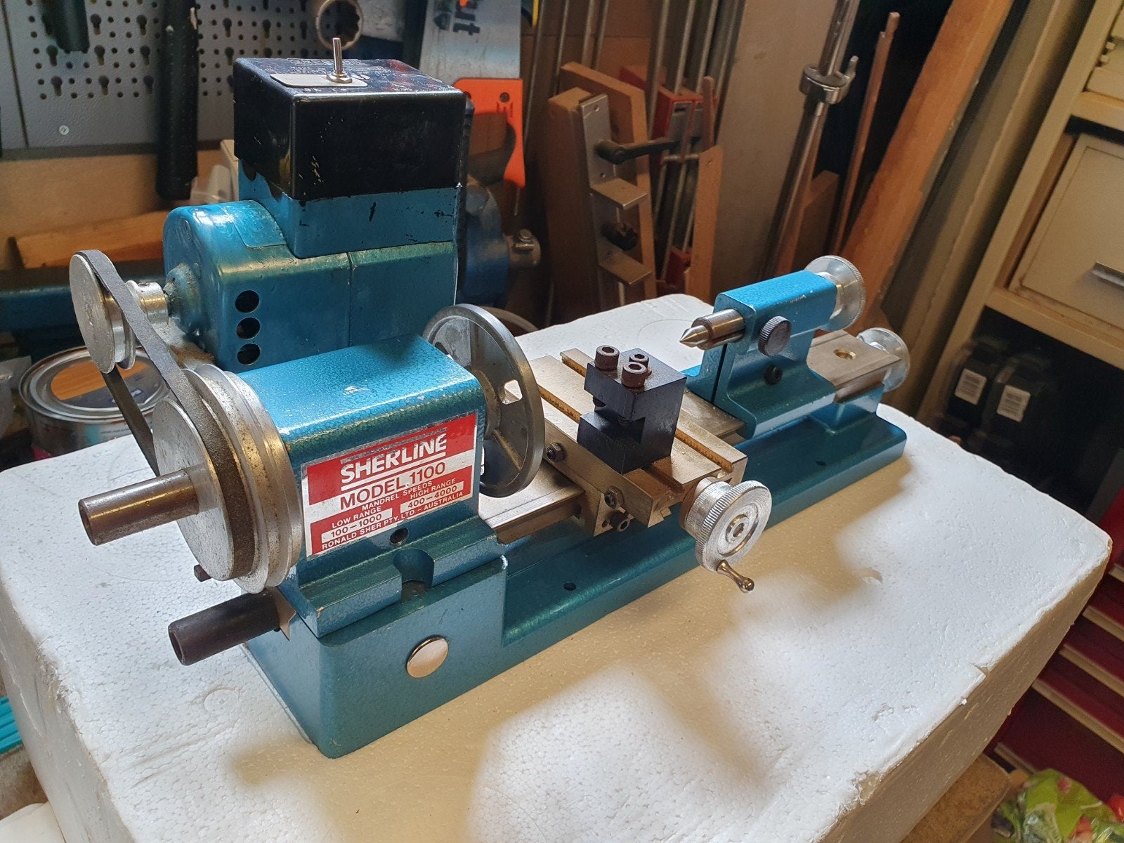 Sherline model 1100 mini lathe ZONDER DRIEKLAUW, Ophalen of Verzenden, Metaaldraaibank