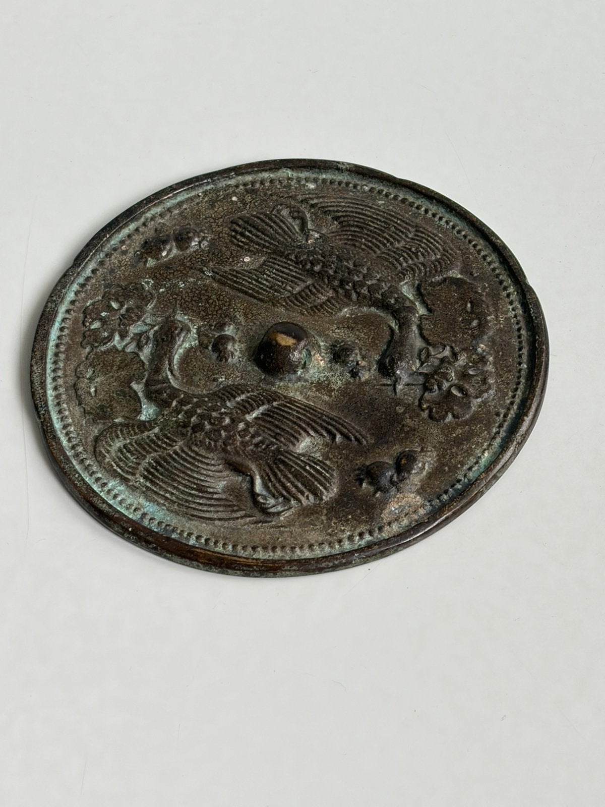 Mirror from China,    12 cm, Antiek en Kunst, Ophalen of Verzenden