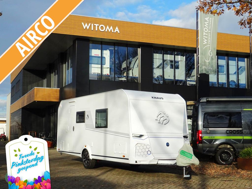 Knaus Yaseo 500 DK 2de pinksterdag open huis, Caravans en Kamperen, Caravans, Standaardzit, Bedrijf, Knaus, Schokbreker