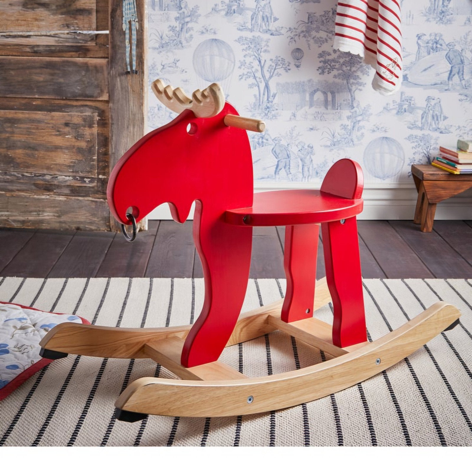 IKEA Rode Rendier Schommelpaard - Zo goed als nieuw, Ophalen, Zo goed als nieuw, Jongen of Meisje