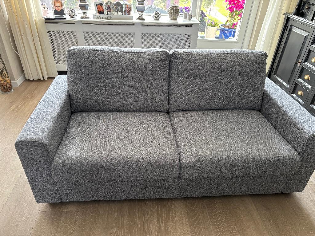 Bankstel, Ophalen, 75 tot 100 cm, Zo goed als nieuw, Rechte bank