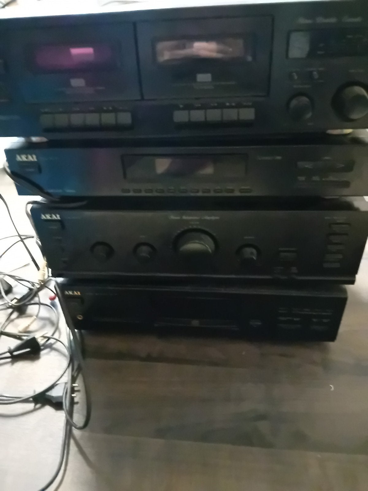 Akai Stereotoren met CD-speler, Cassettedeck en Versterker, Ophalen, Gebruikt, Losse componenten, Cassettedeck
