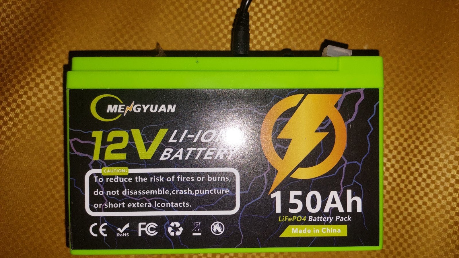 MENGYUAN 12V 150Ah LiFePO4 Accu met USB-poort, Nieuw, Universele onderdelen