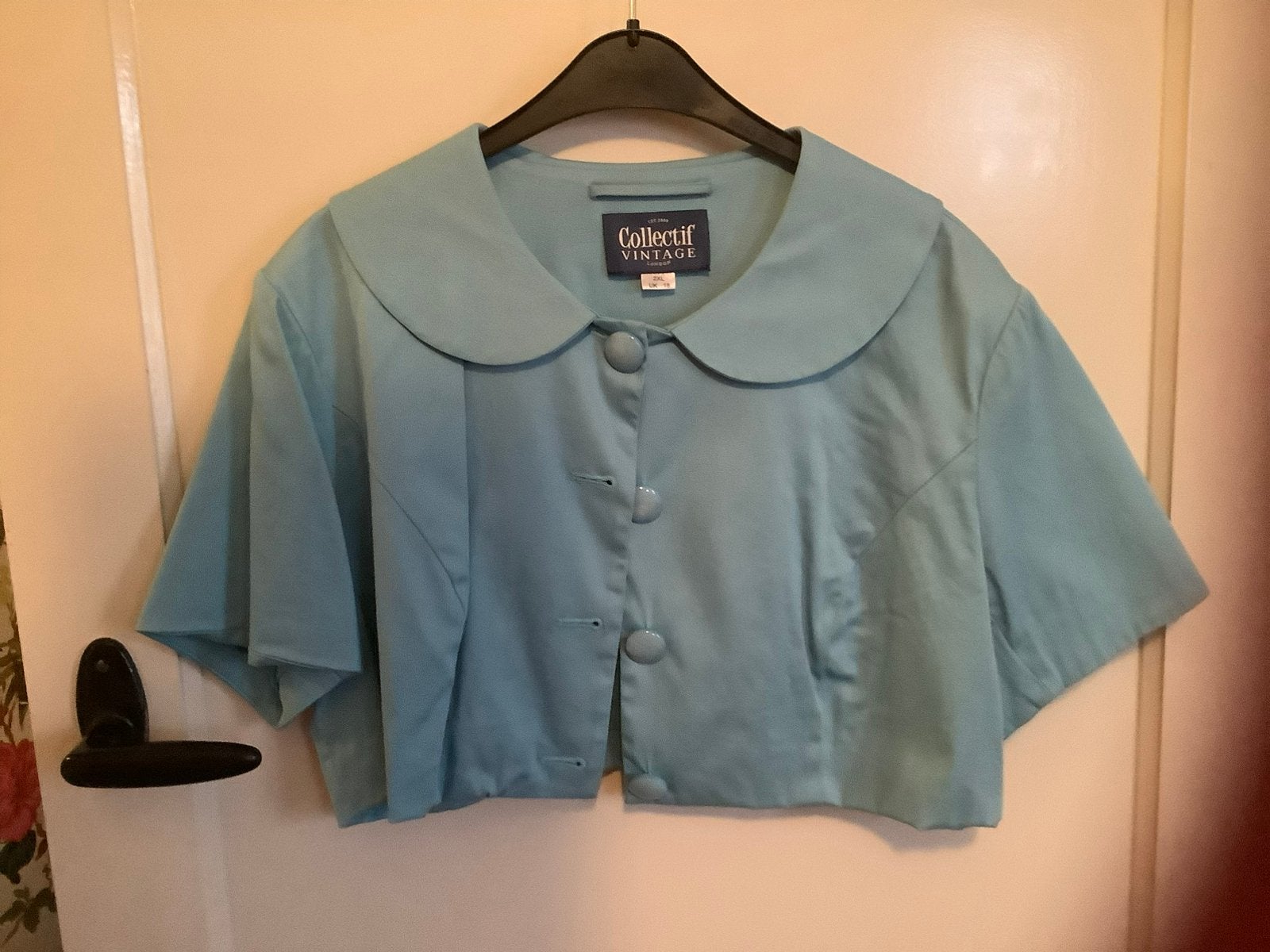 Bolero Collectif, maat 18, Blauw, Maat 46/48 (XL) of groter, Ophalen of Verzenden, Zo goed als nieuw