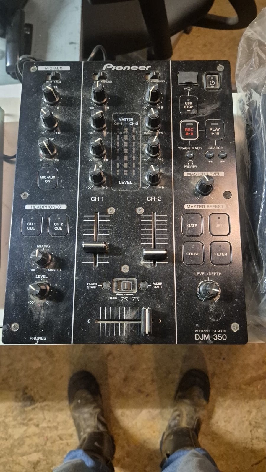Pioneer DJM-350 2-kanaals DJ mixer, Ophalen, Gebruikt, Dj-set, Pioneer