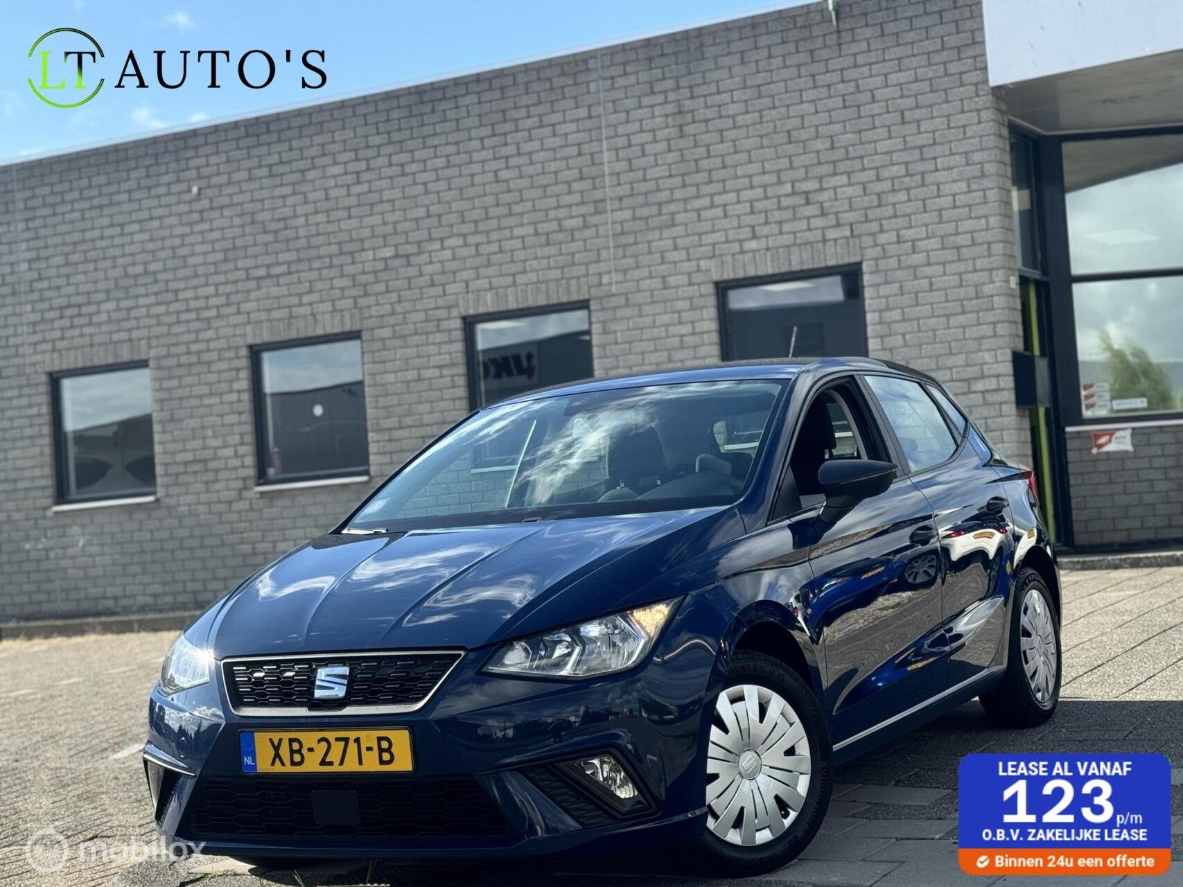 Seat Ibiza 1.0 MPI Reference|Carplay Cruise AC Trekhaak NAP, Auto's, Seat, Voorwielaandrijving, Euro 6, 540 kg, Blauw