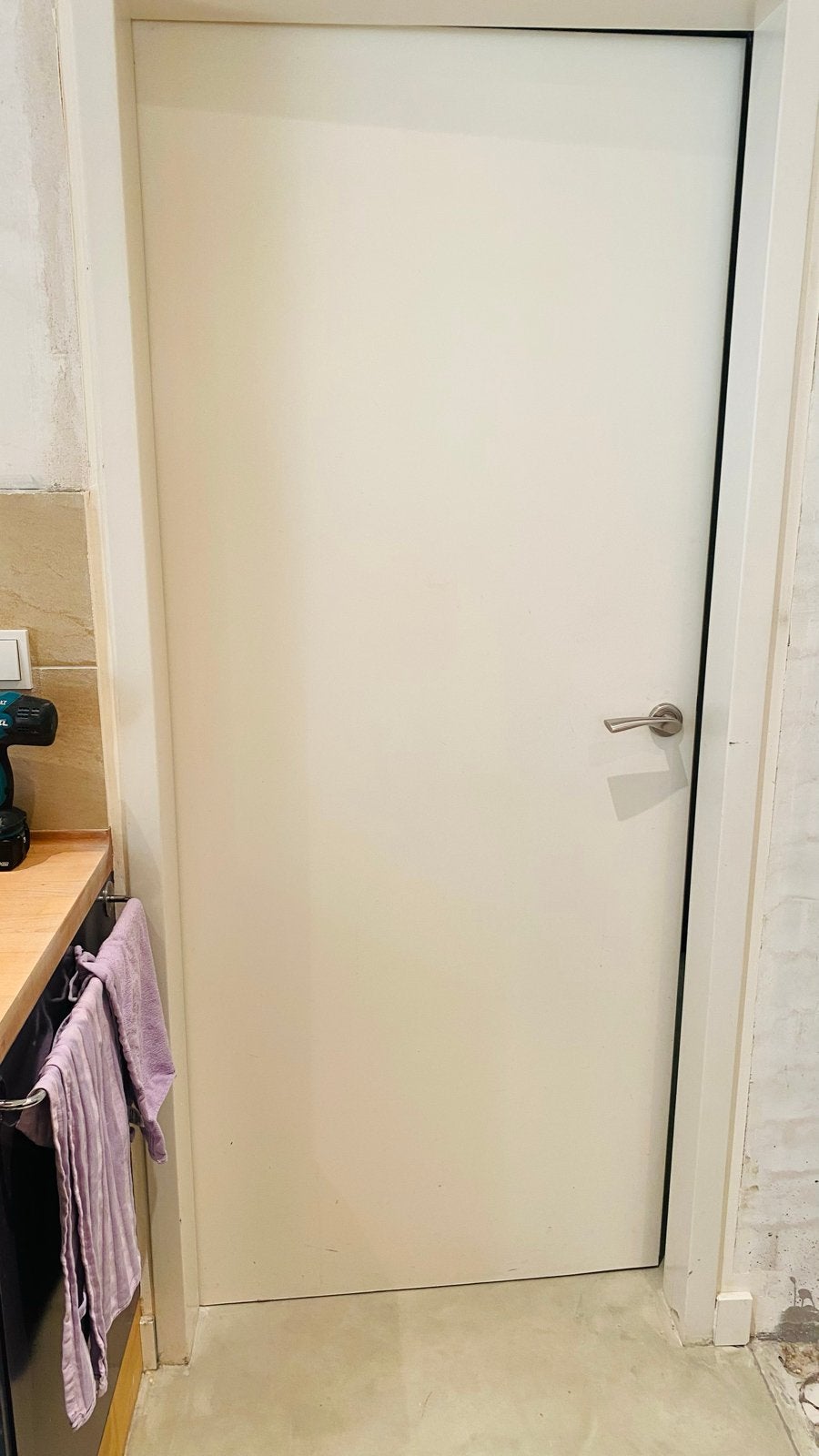 Opdekdeur - Binnendeur - Wit - exclusief beslag, Doe-het-zelf en Verbouw, Deuren en Horren, Ophalen, Gebruikt, 80 tot 100 cm, Binnendeur