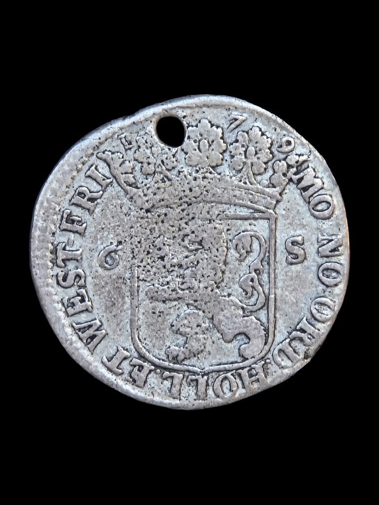 Scheepjesschelling 1679 West Friesland, Postzegels en Munten, Munten | Nederland, Vóór koninkrijk, Zilver, Losse munt, Overige waardes