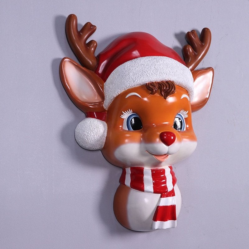 Cute Reindeer Wall Decor – Rendier Hoogte 78 cm, Ophalen, HorecaBeelden, Nieuw, HorecaBeelden