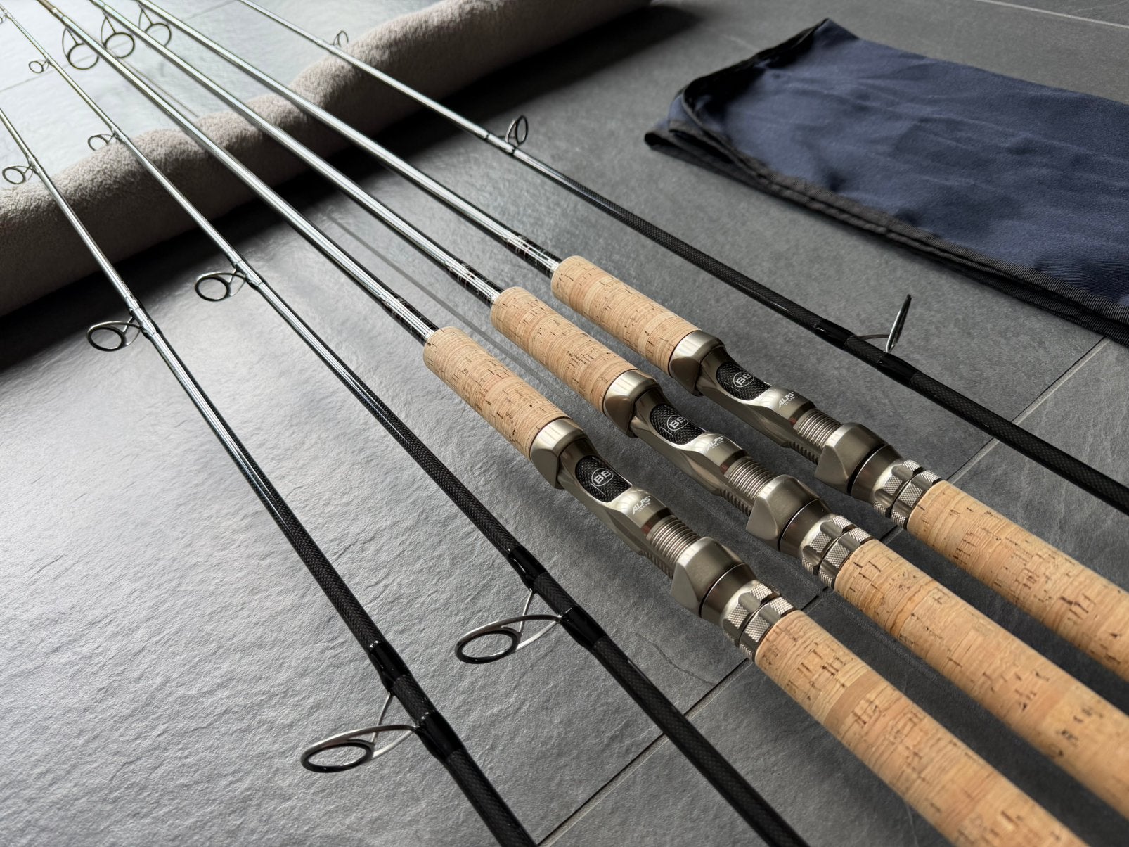 3 x Bart Bakker Lucky Strike III 1K 12,4ft 3,25lbs NWST, Watersport en Boten, Ophalen, Zo goed als nieuw, Complete set