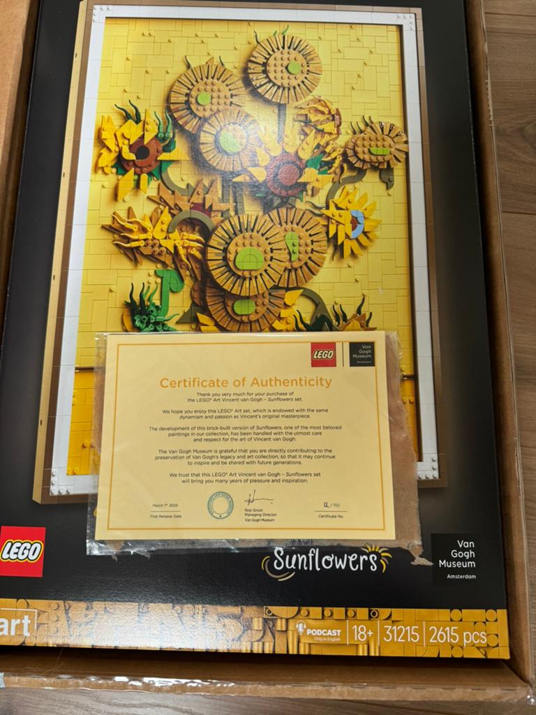 Lego 31215 Van Gogh Museum Zonnebloemen + Certificaat, Ophalen of Verzenden, Nieuw