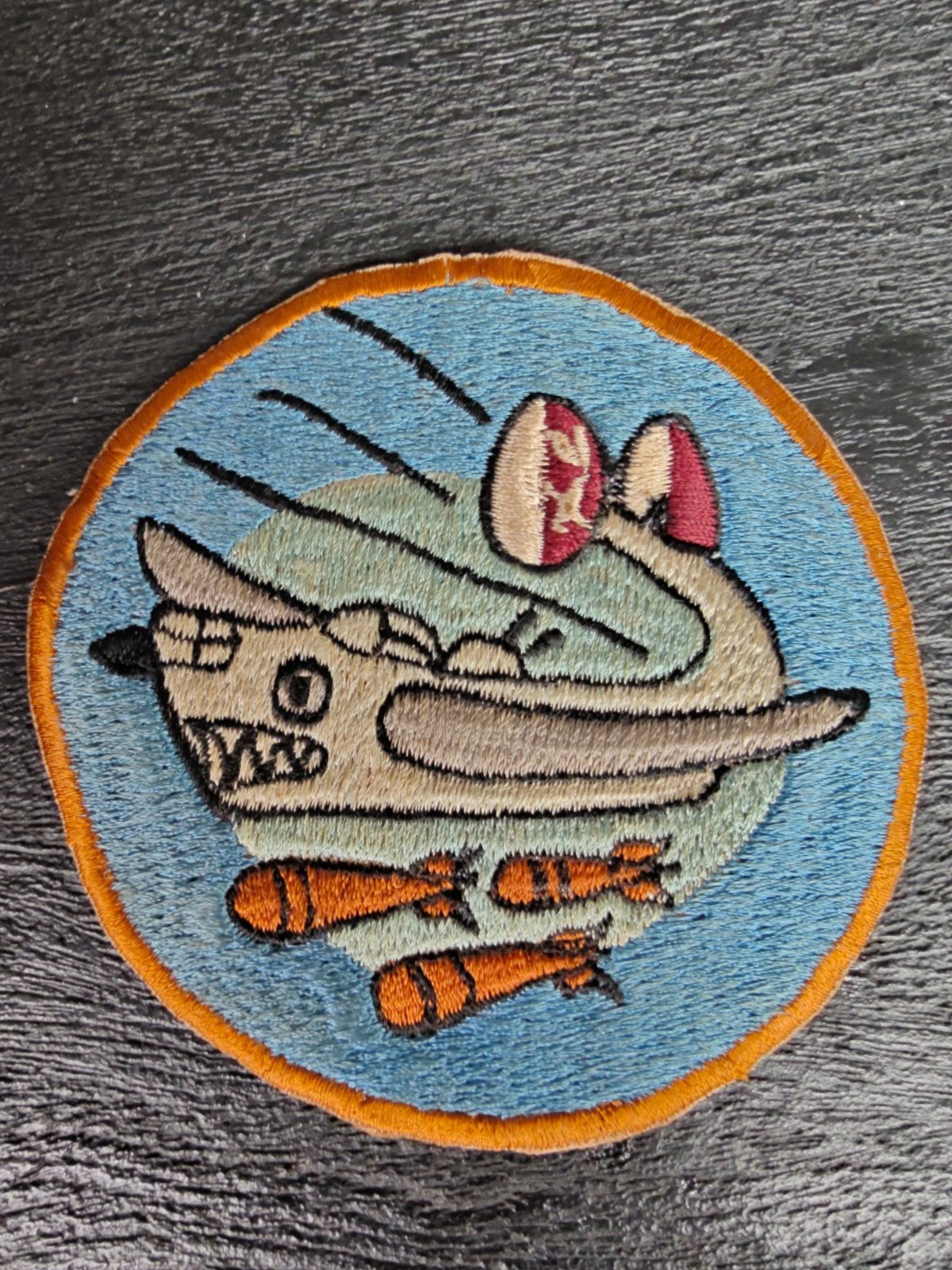 WW2 US Army Air Force 320 Bomb Squadron Patch 90th Bombardme, Ophalen of Verzenden, Zo goed als nieuw, Embleem, Speld of Insigne